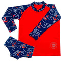 Camisa de proteção raglan + sunga infantil / juvenil