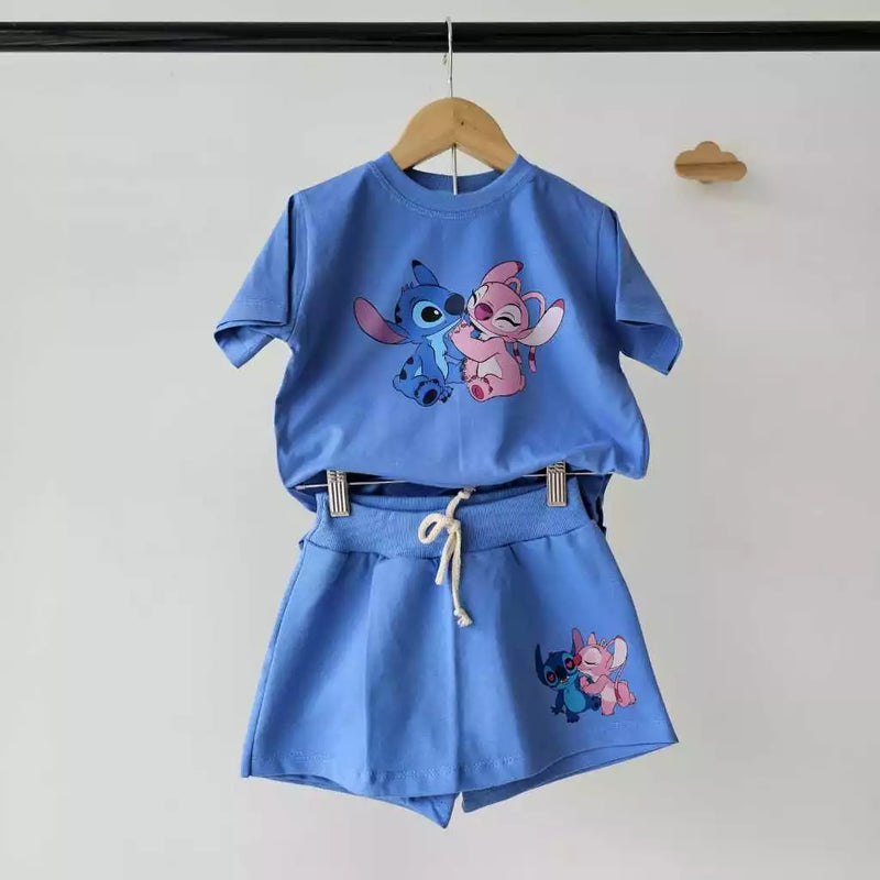 Conjunto Angel e stitch